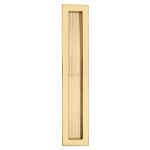 Heritage Brass - Reeded Rectangular Flush Pull