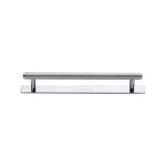 Heritage Brass - Knurled Cabinet Pull Handle with Plate
