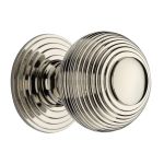 Heritage Brass - Reeded Cabinet Knob with Base