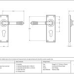 From The Anvil Reeded Lever on Backplate Set
