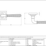 AnvilHammered Newbury Lever on Rose Set (Square) Unsprung