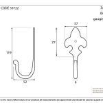 Anvil Fleur-De-Lys Coat Hook