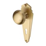 Heritage Brass - Broadway Door Knob on Plate