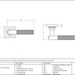 Anvil Brompton Lever on Rose Set (Square)