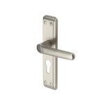 Heritage Brass - Deco Door Handle on Plate