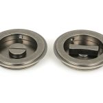 Anvil Art Deco Round Pull - Privacy Set