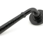 Anvil Hammered Newbury Lever on Rose Set (Plain)