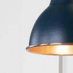Smooth Copper Brindley Wall Light in Dusk