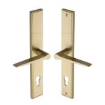 Heritage Brass - Gio LH Door Handle on Plate