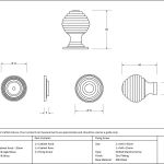 Anvil Beehive Cabinet Knob