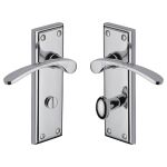 Heritage Brass - Hilton Door Handle on Plate