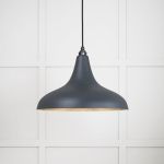 Smooth Brass Frankley Pendant in Soot