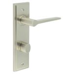 Burlington Knightsbridge Door Handles On Back Plate with Turn & Release