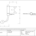 Beeswax Shutter Hinge (pair)