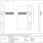 From The Anvil Slimline Lever Espag. Lock Set
