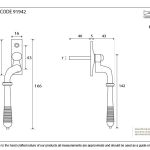 From The Anvil Reeded Espagnolette
