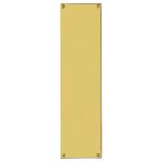 Polished Brass Finger Plate Flat Sheet 305mm x 76mm