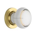 Heritage Brass - Gold Line Door Knob on Rose