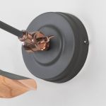 Smooth Copper Flora Wall Light in Bluff