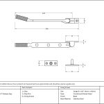 Anvil Brompton Casement Stay