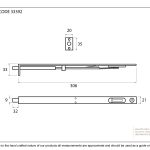 From the Anvil 12" Flush/Slide Door Bolt