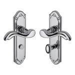 Heritage Brass - Lisboa Door Handle on Plate