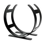 Matt Black Curved Log Holder - Small