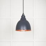 Smooth Copper Brindley Pendant in Slate