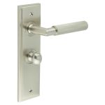 Burlington Piccadilly Knurled Door Handles On Back Plate with Turn & Release