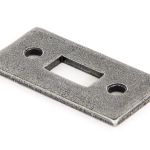 Pewter Mortice Plate For 6" Cranked Bolt