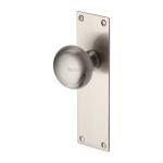 Heritage Brass - Balmoral Door Knob on Plate