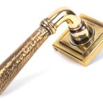 AnvilHammered Newbury Lever on Rose Set (Square)