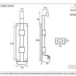 Anvil Fishtail Door Bolt