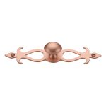 Heritage Brass - Oval Cabinet Knob with Backplate
