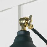 Smooth Brass Brindley Wall Light in Dingle