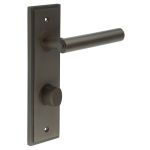 Burlington Richmond Door Handles On Back Plate with Turn & Release