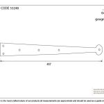 From The Anvil Penny End Hinge Front (pair)