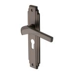 Heritage Brass - Tiffany Door Handle on Plate