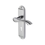 Heritage Brass - Algarve Door Handle on Plate