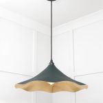 Smooth Brass Flora Pendant in Dingle
