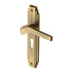 Heritage Brass - Tiffany Door Handle on Plate