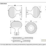 Anvil Heavy Beehive Mortice/Rim Knob Set