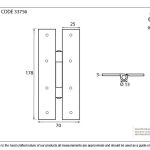 Anvil H Hinge (pair)