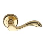 Heritage Brass - Lisboa Door Handle on Round Rose