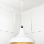 Smooth Brass Frankley Pendant in Flock