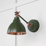 Smooth Copper Brindley Wall Light in Heath