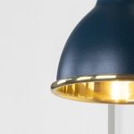 Smooth Brass Brindley Wall Light in Dusk