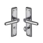 Heritage Brass - Deco Door Handle on Plate