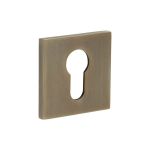 Frelan Hardware CR-T10 CRES Euro Keyway Square Rose Escutcheon