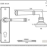 From The Anvil Regency Lever on Backplate Set